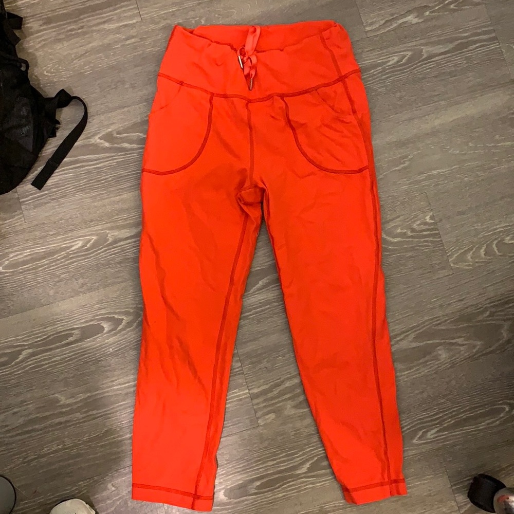 Lululemon red leggings